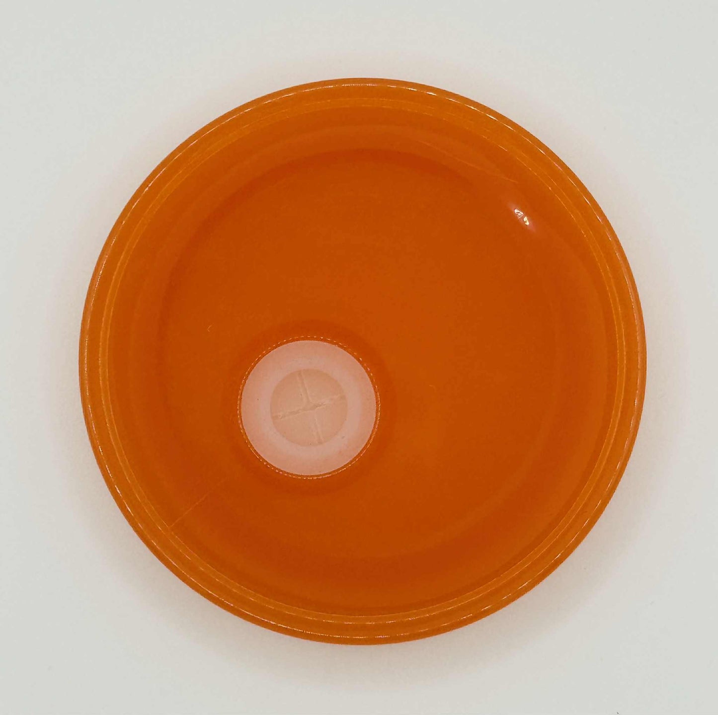 Couvercle orange foncé pour verre 16 oz