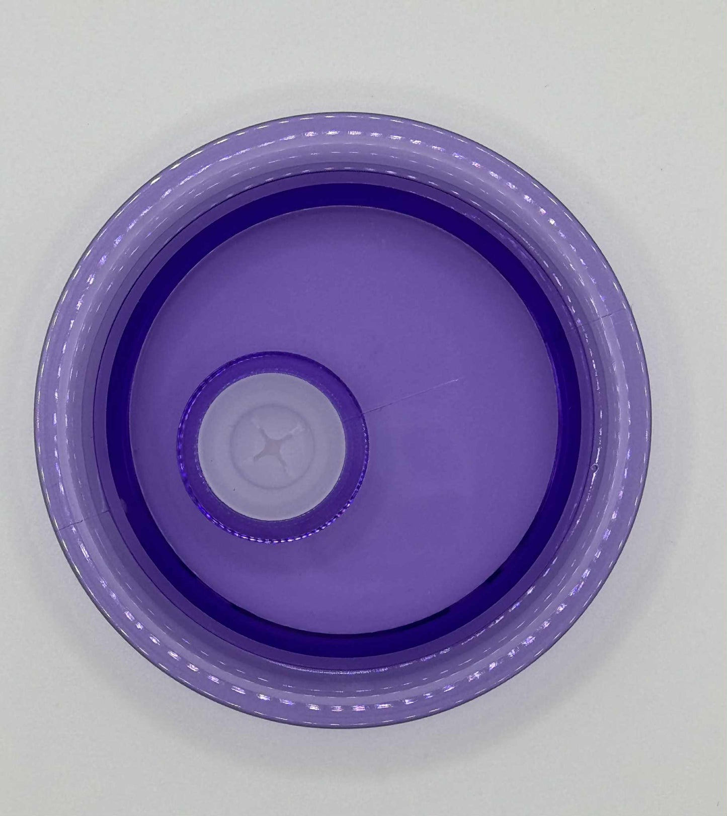 Couvercle mauve transparent pour verre 16 oz