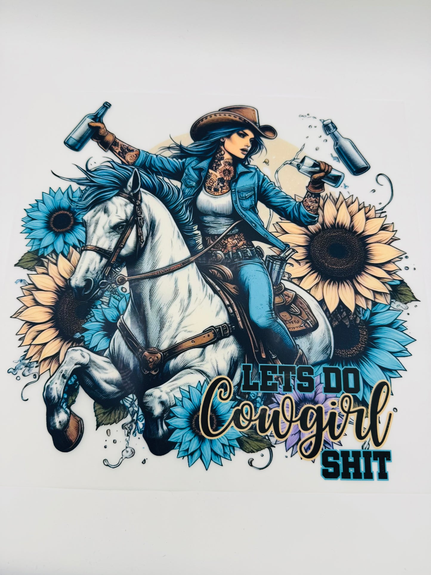 Crewneck - Cowgirl bleu