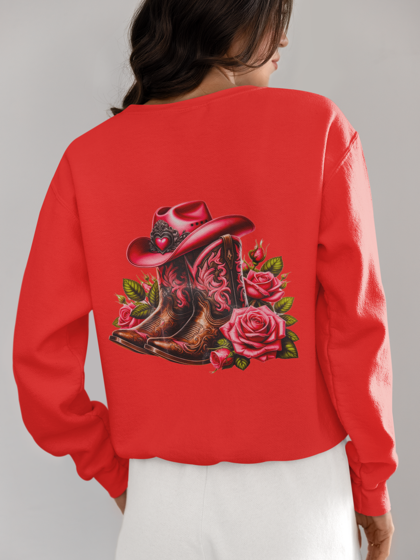 Crewneck - Botte de cowgirl