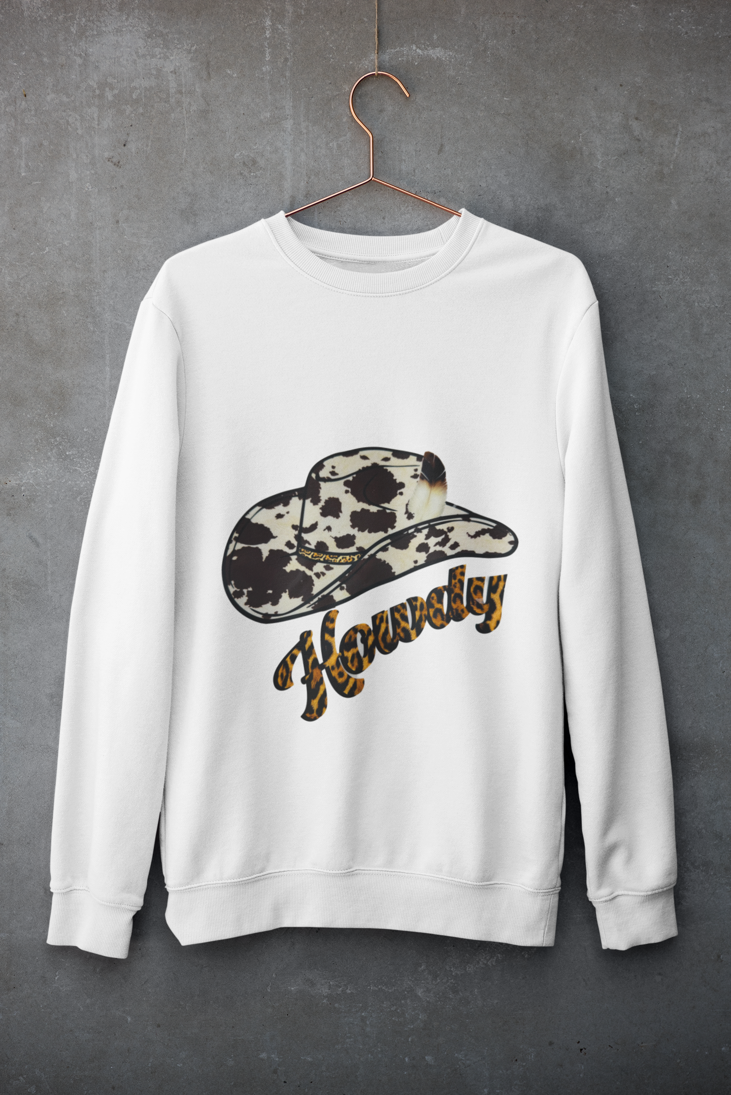 Crewneck - Chapeau de cowgirl