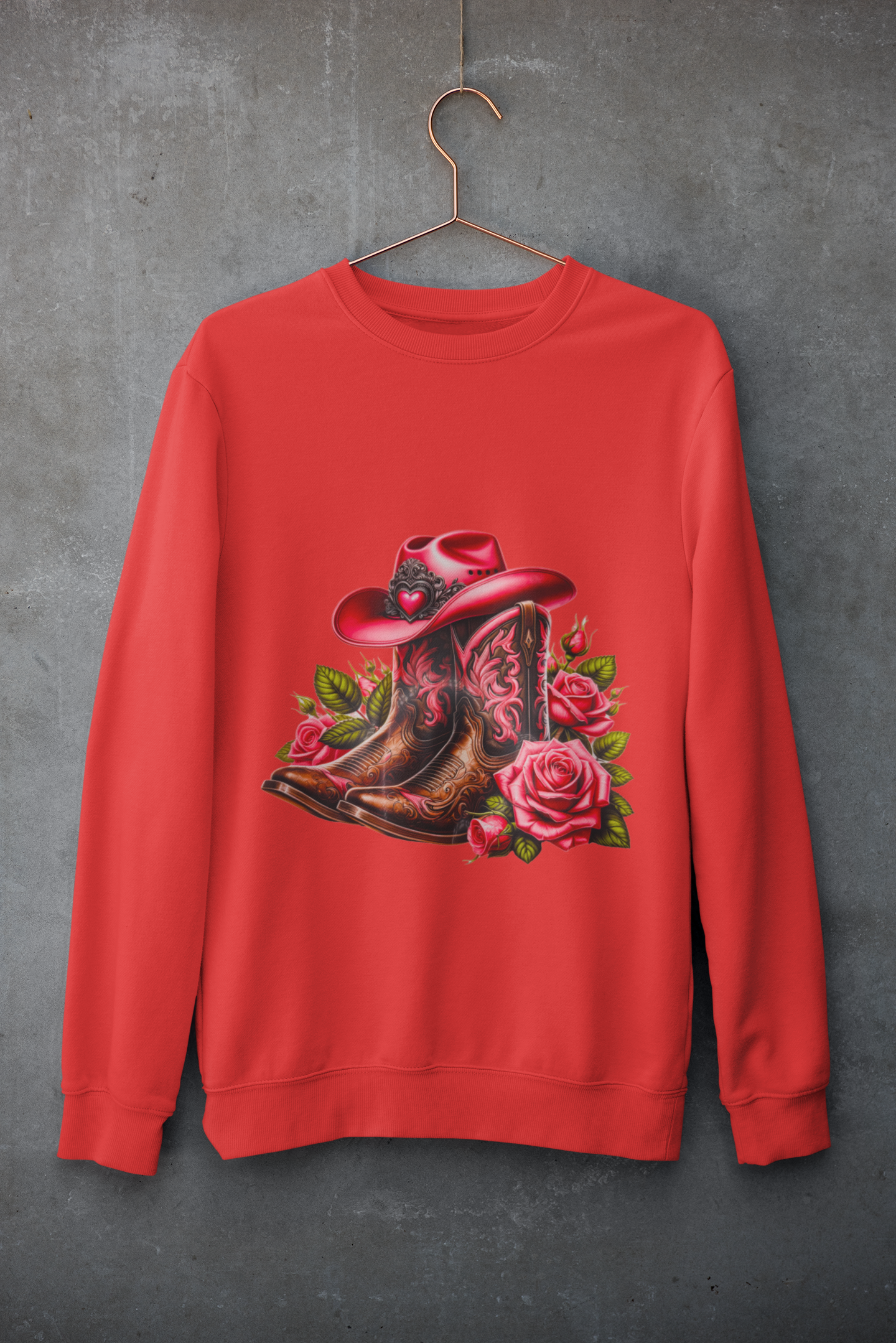 Crewneck - Botte de cowgirl