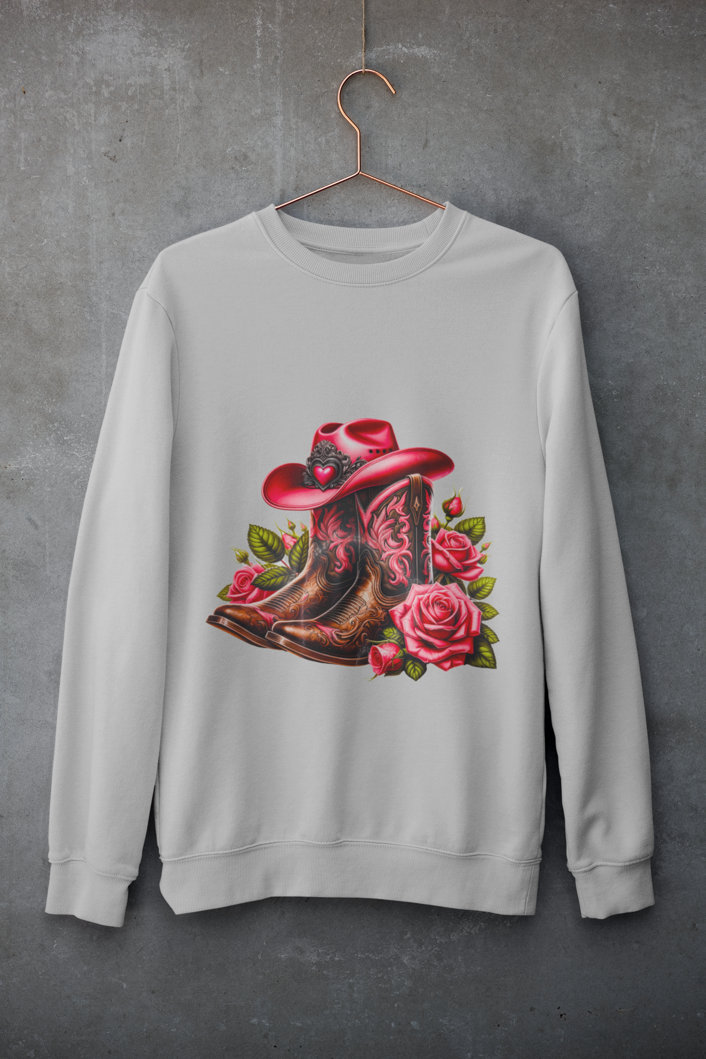 Crewneck - Botte de cowgirl