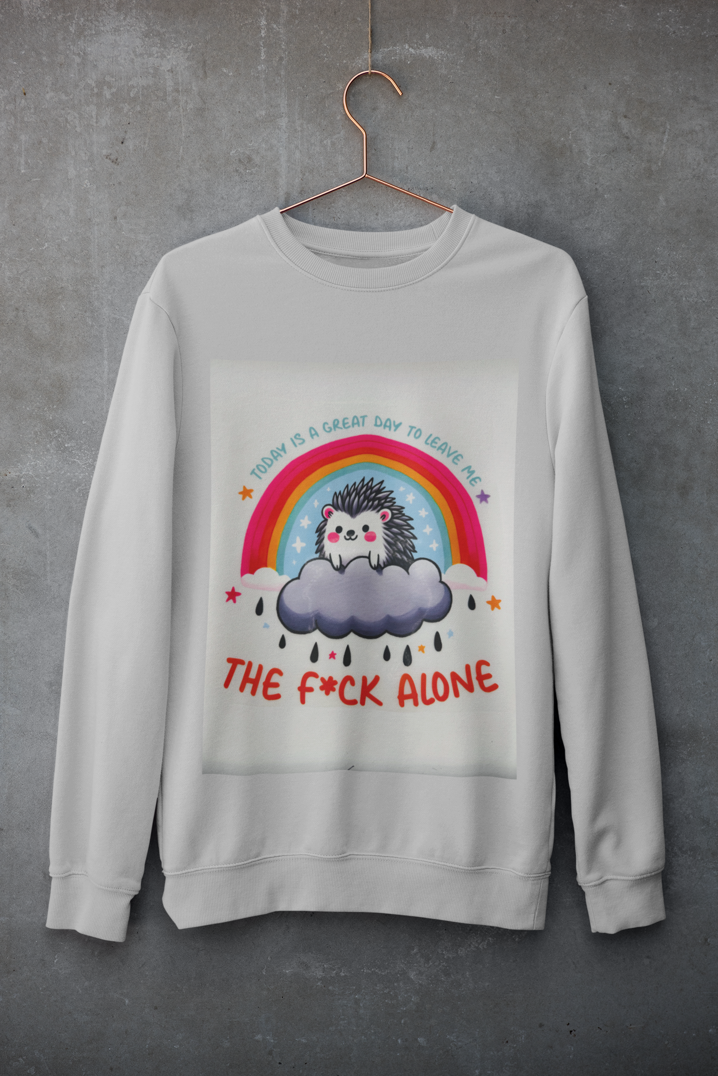 Crewneck - Hérisson Arc-En-Ciel