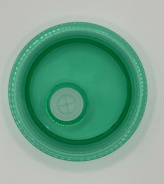 Couvercle vert transparent pour verre 16 oz