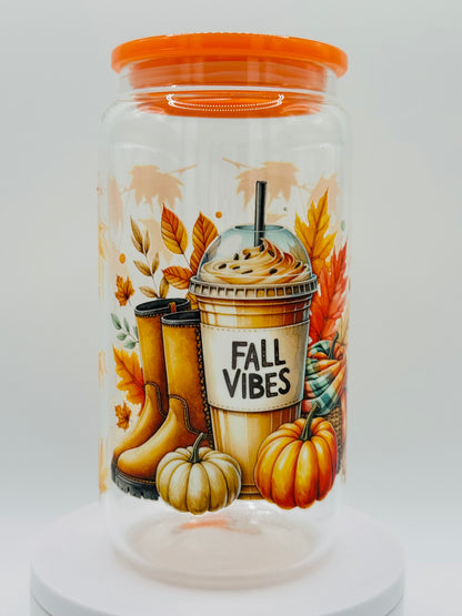 Verre en vitre réutilisable Automne 3 🍁🍂