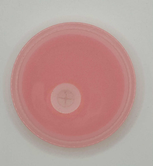 Couvercle rose pâle pour verre 16 oz