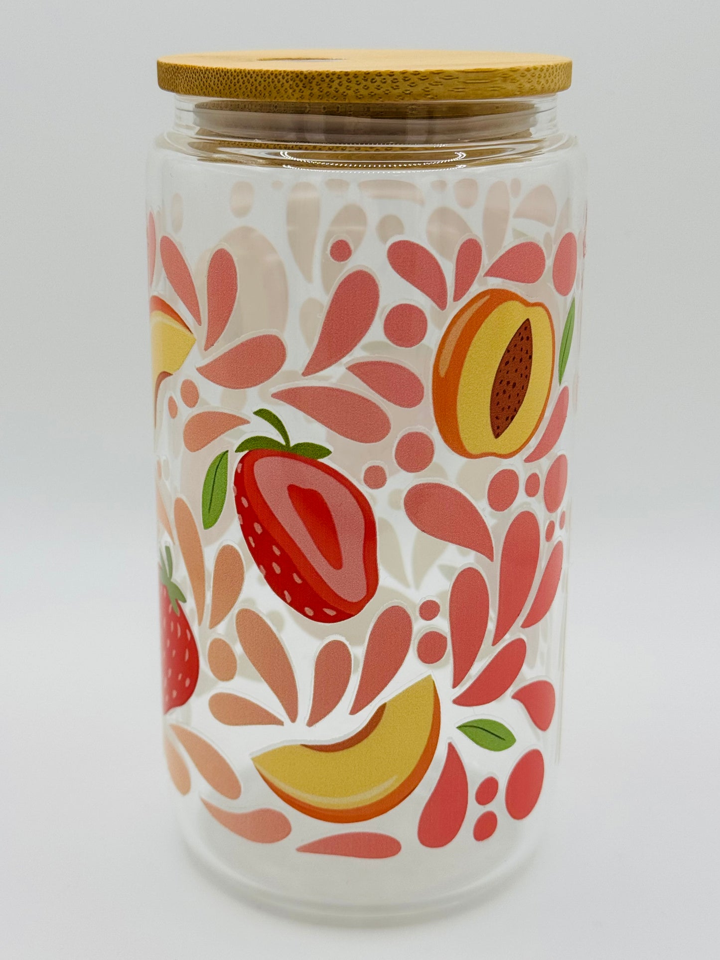 Verre en vitre réutilisable - Cocktail de fruits