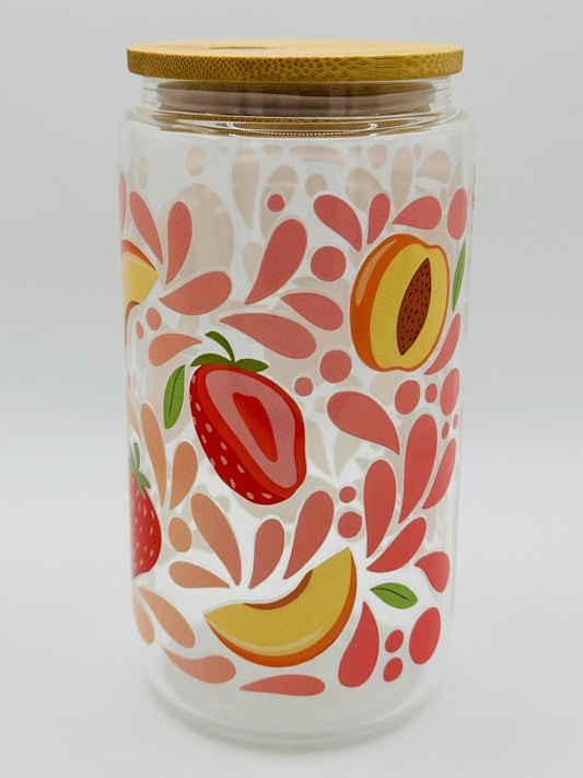 Verre en vitre réutilisable - Cocktail de fruits