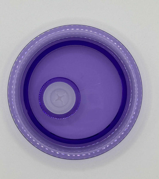 Couvercle mauve transparent pour verre 16 oz