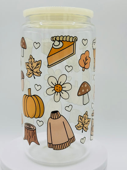 Verre en vitre réutilisable - Pumpkin 🎃