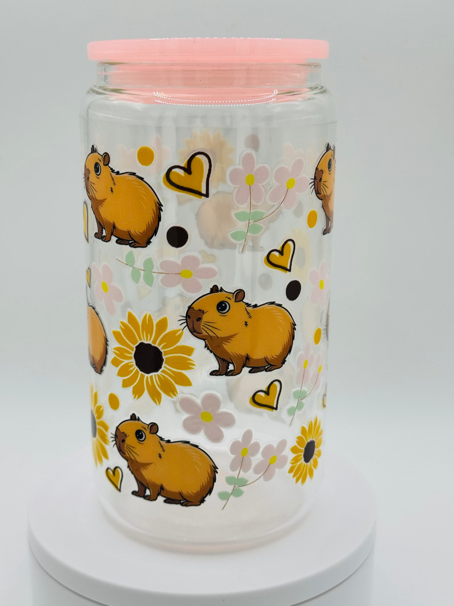 Verre en vitre réutilisable  - Capy😍