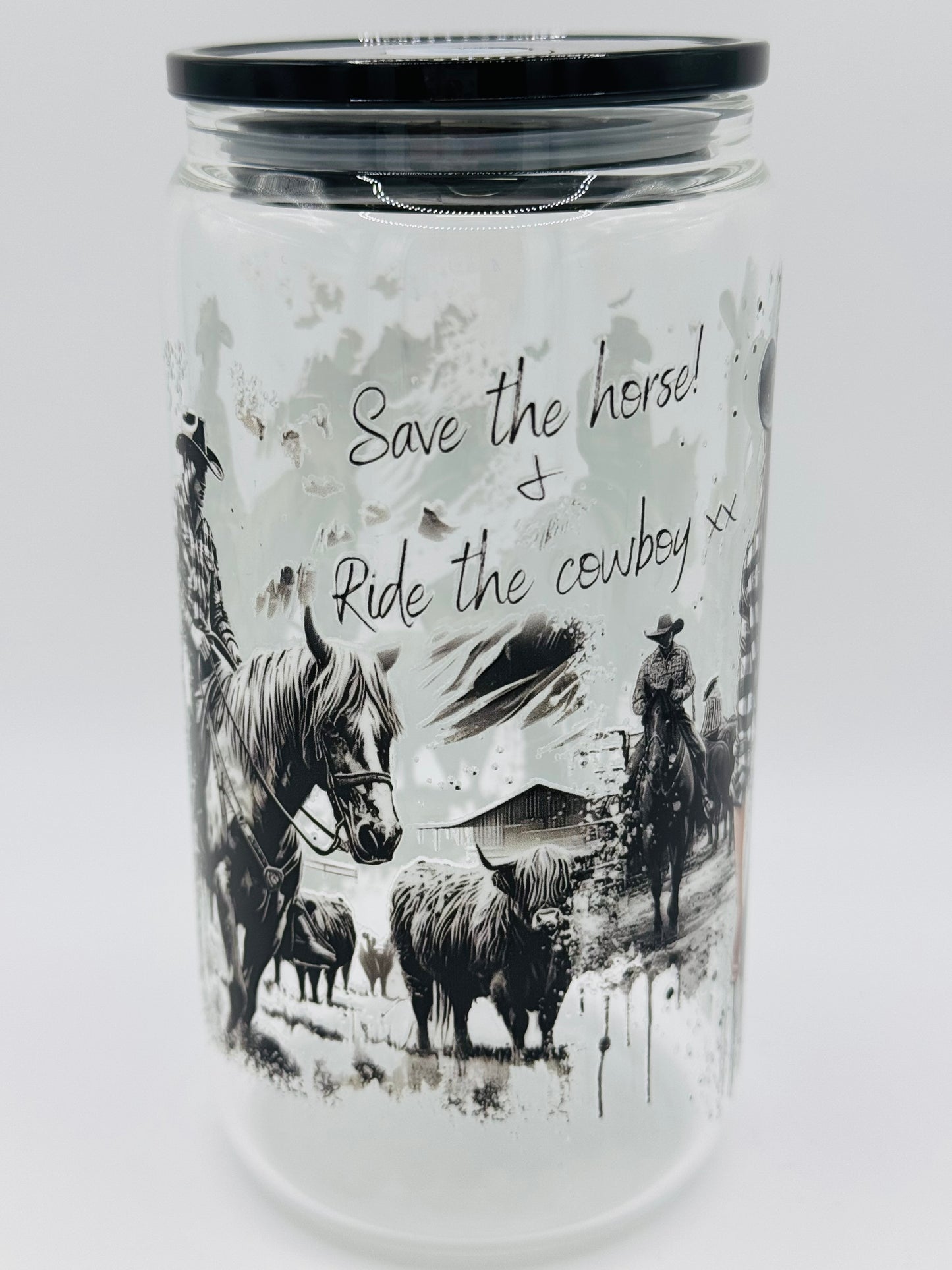 Verre en vitre réutilisable - Cowboy 🤠