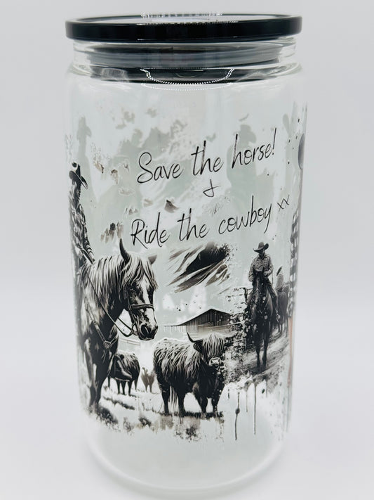 Verre en vitre réutilisable - Cowboy 🤠