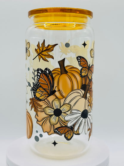 Verre en vitre réutilisable - Automne 🍂