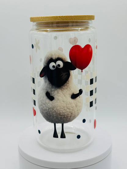 Verre en vitre réutilisable - mouton en liberté 🐑