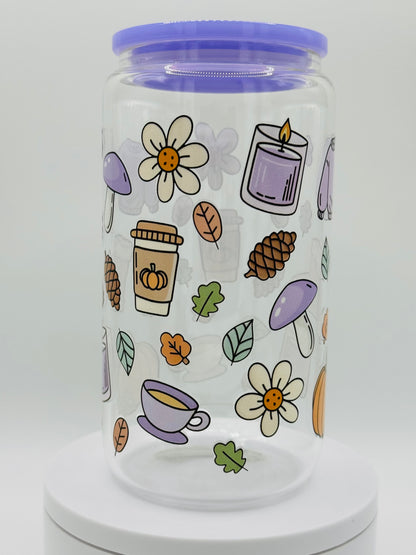 Verre en vitre réutilisable - Automne 4🍂