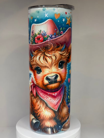 Verre isotherme - Vache Cowgirl