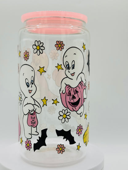 Verre en vitre réutilisable - mon ami le fantôme 👻