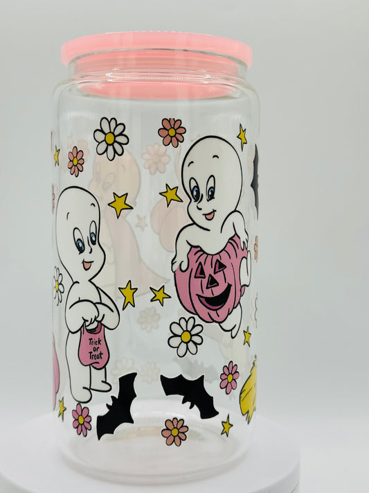 Verre en vitre réutilisable - mon ami le fantôme 👻