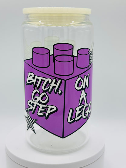 Verre en vitre réutilisable - Lego