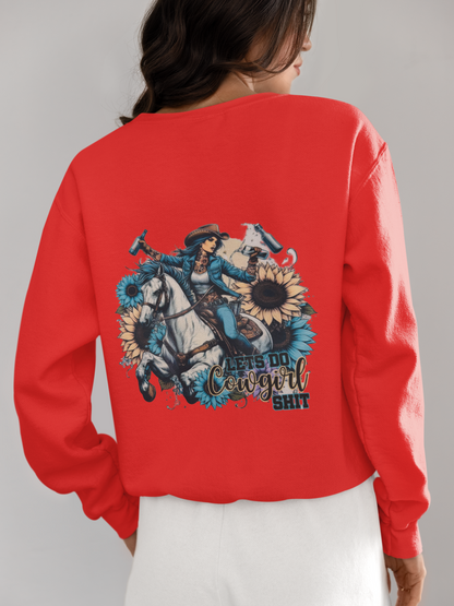 Crewneck - Cowgirl bleu