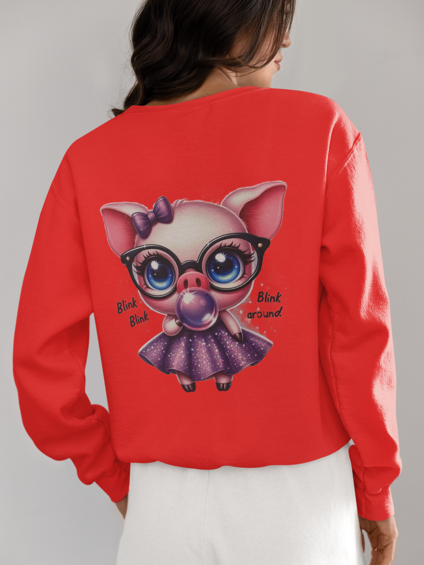 Crewneck - Cochon rose