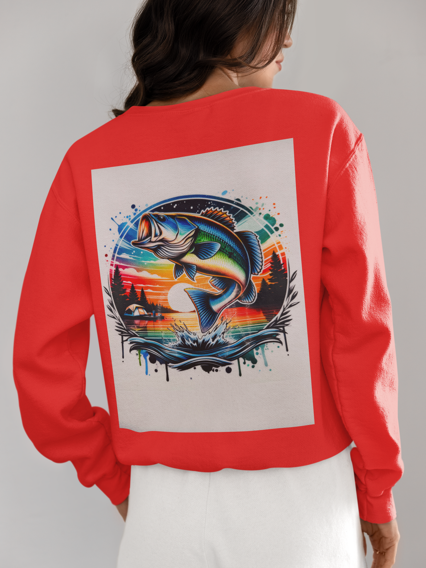 Crewneck - Poisson au camping