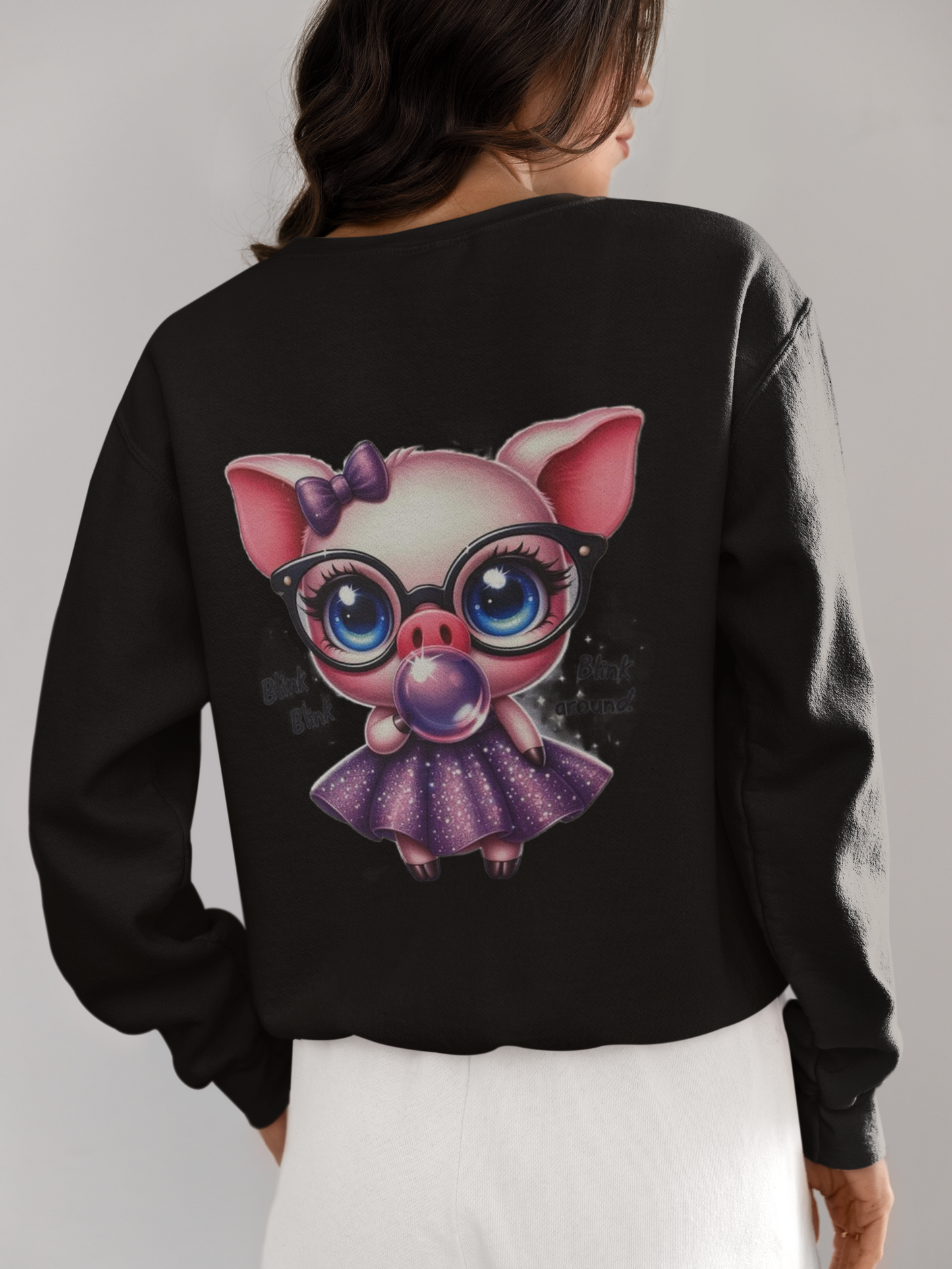 Crewneck - Cochon rose