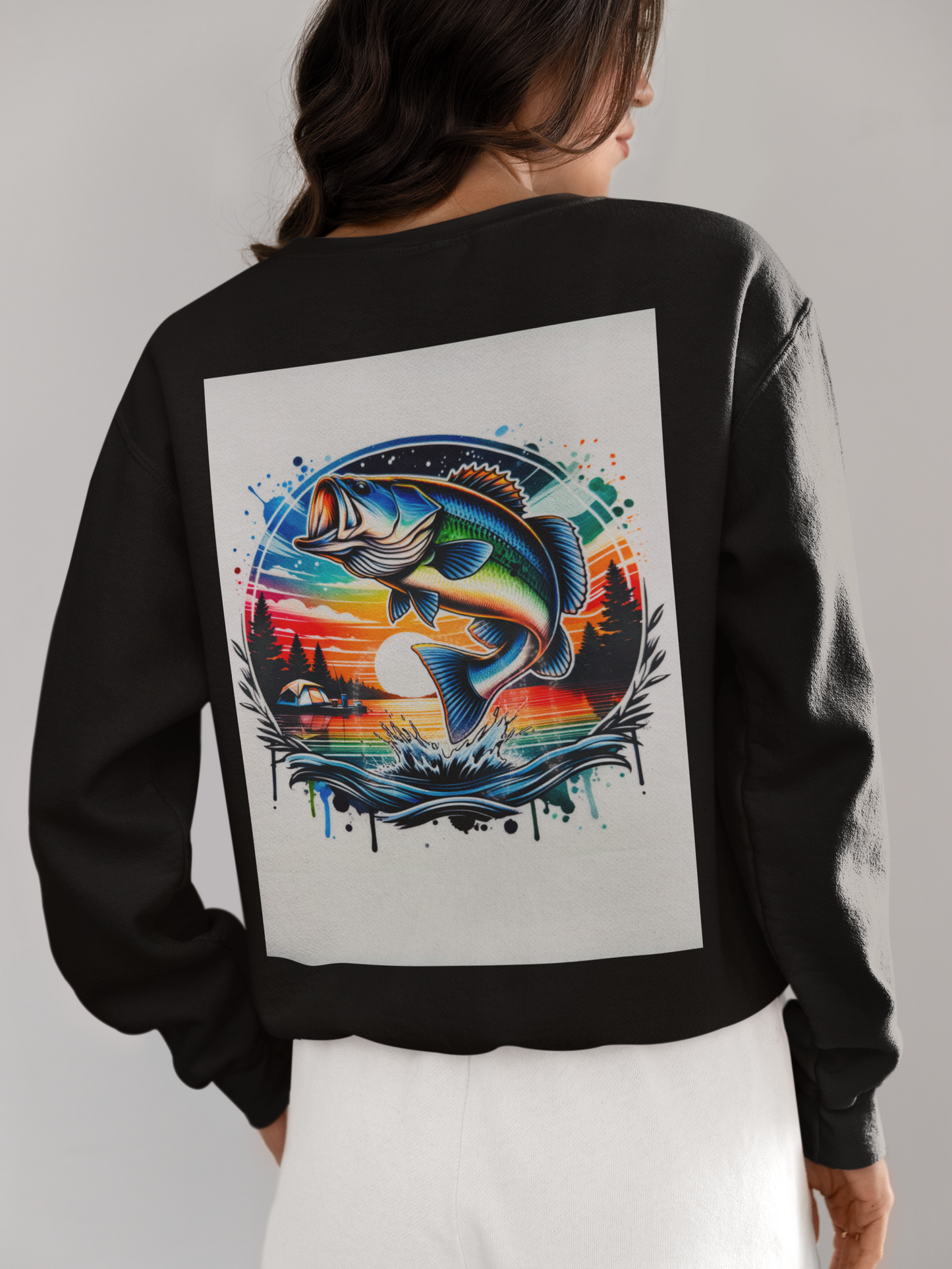 Crewneck - Poisson au camping