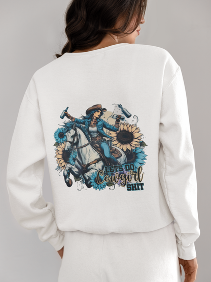 Crewneck - Cowgirl bleu