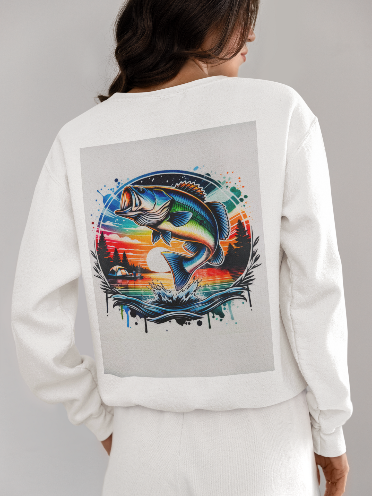 Crewneck - Poisson au camping