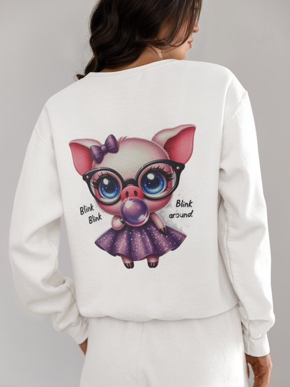 Crewneck - Cochon rose