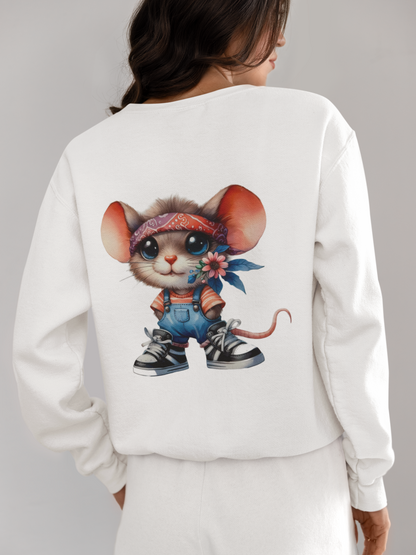 Crewneck - Souris fleurie