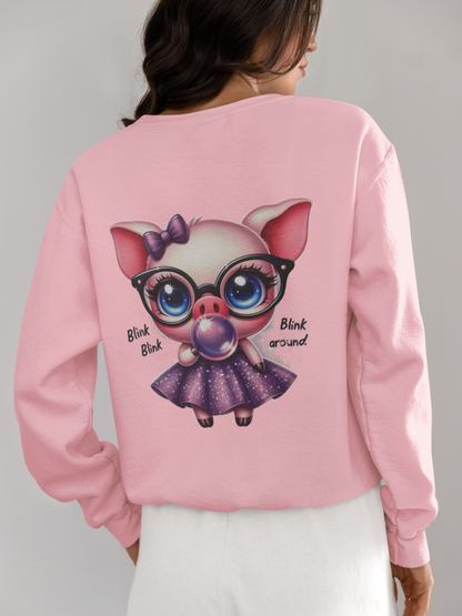 Crewneck - Cochon rose