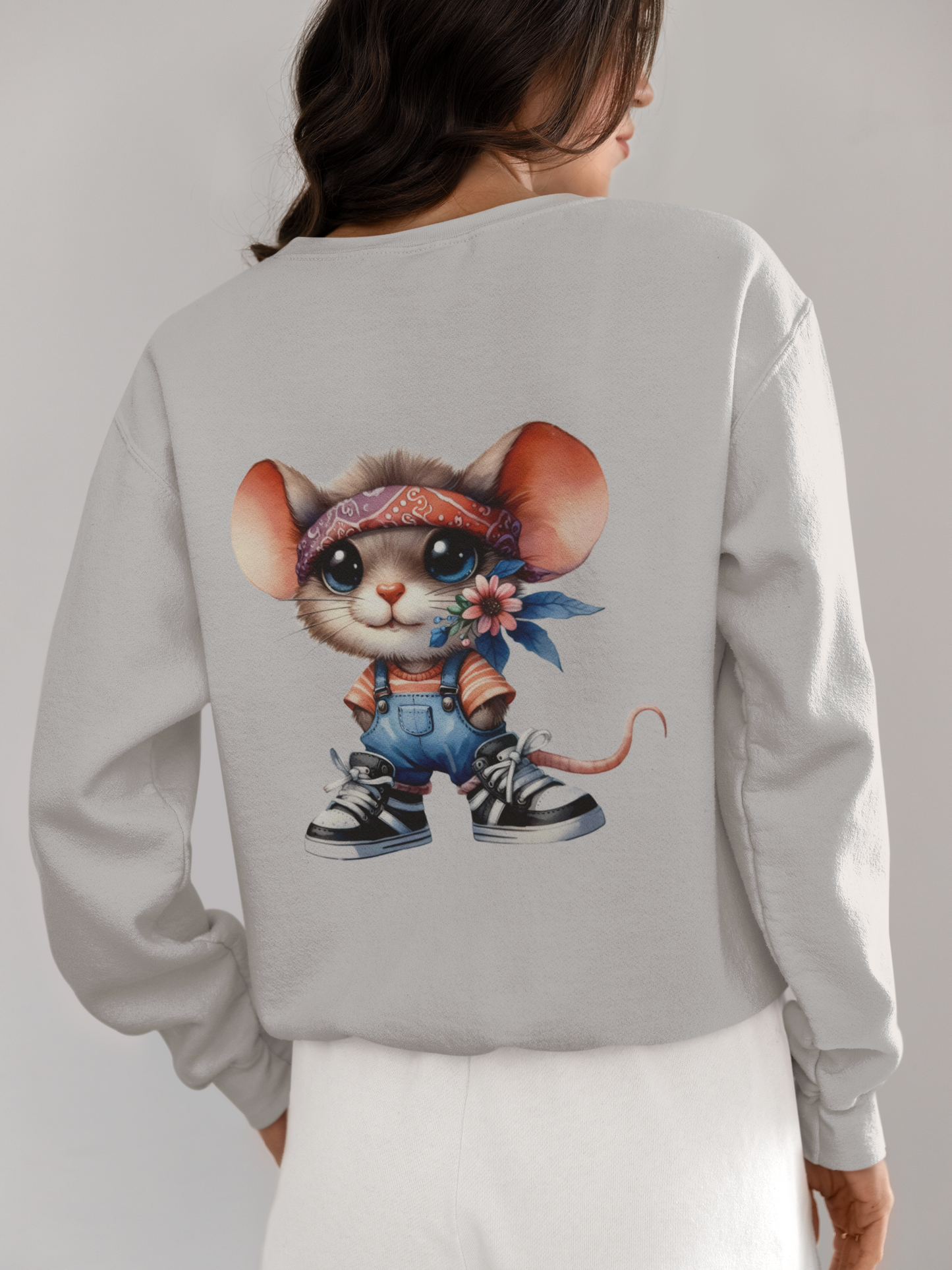 Crewneck - Souris fleurie