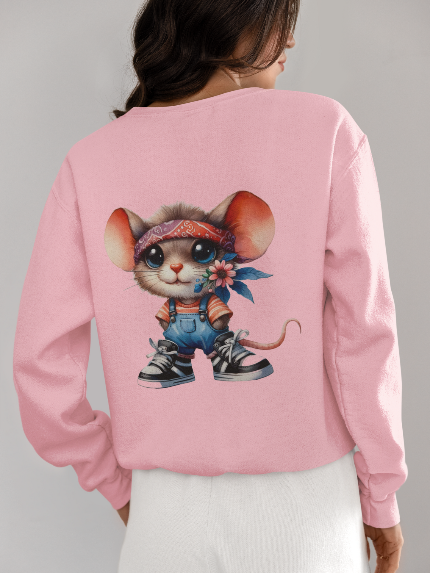 Crewneck - Souris fleurie
