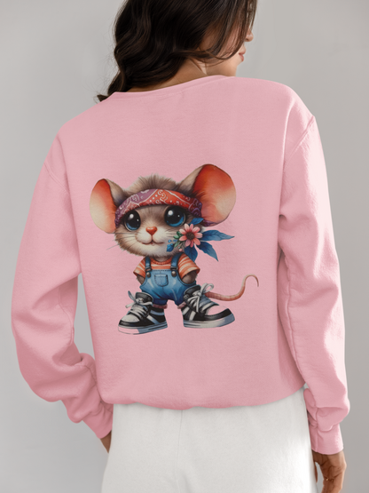 Crewneck - Souris fleurie