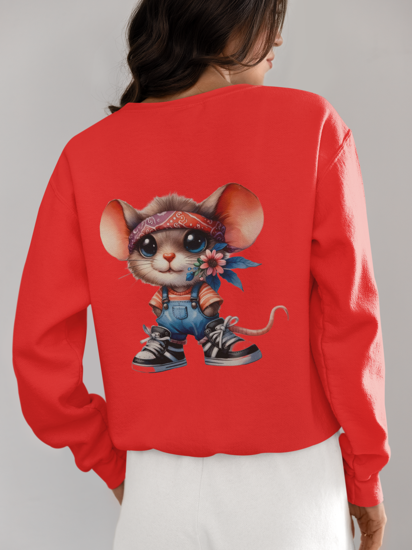 Crewneck - Souris fleurie