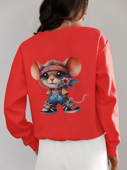 Crewneck - Souris fleurie
