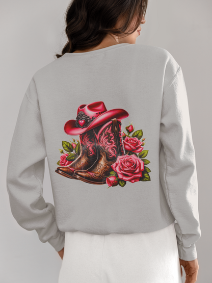Crewneck - Botte de cowgirl