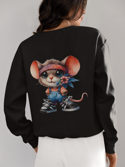 Crewneck - Souris fleurie