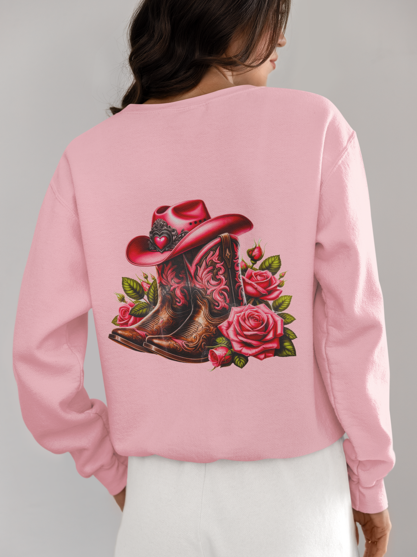 Crewneck - Botte de cowgirl