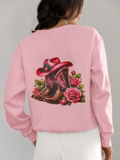 Crewneck - Botte de cowgirl