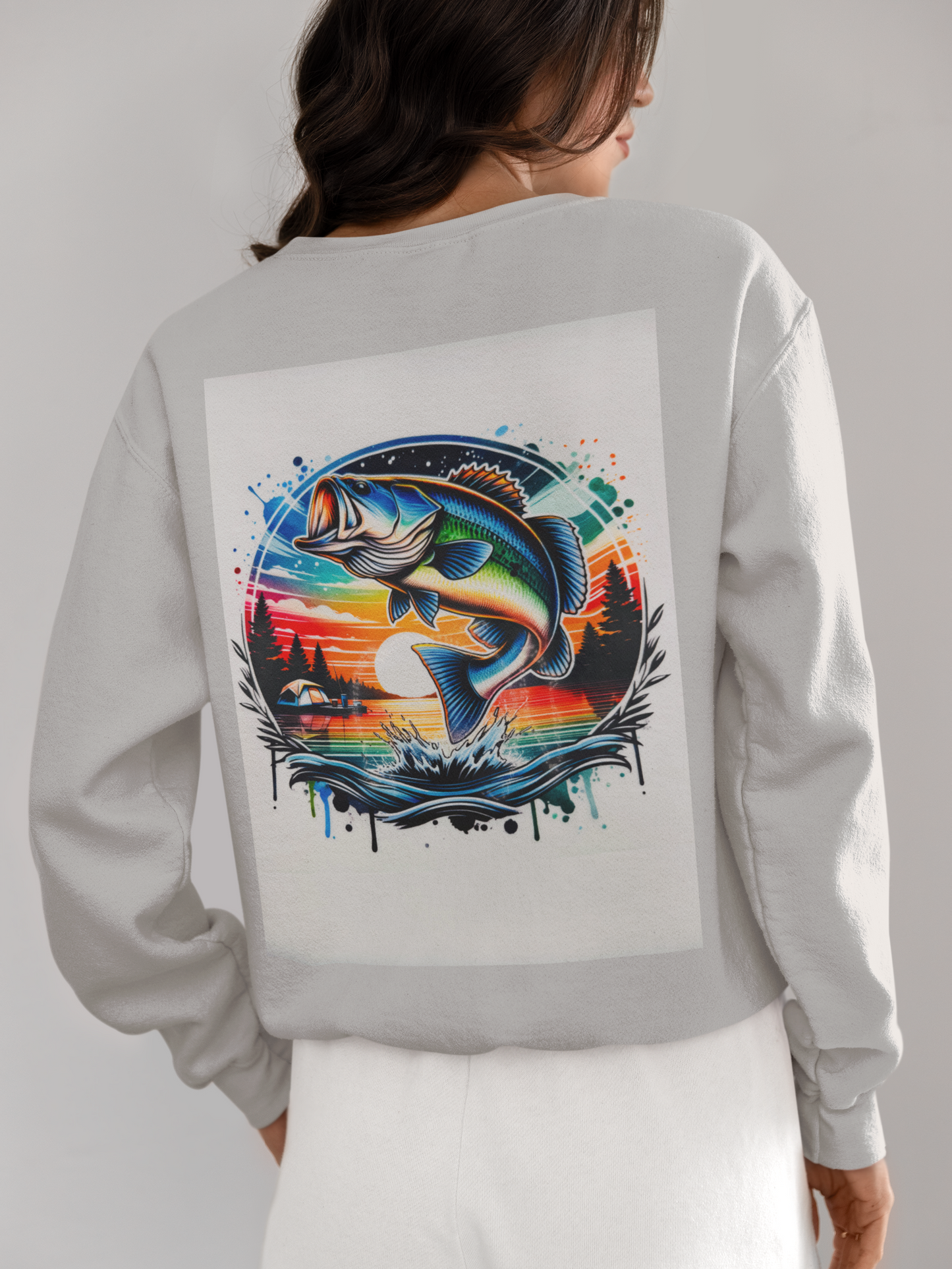 Crewneck - Poisson au camping
