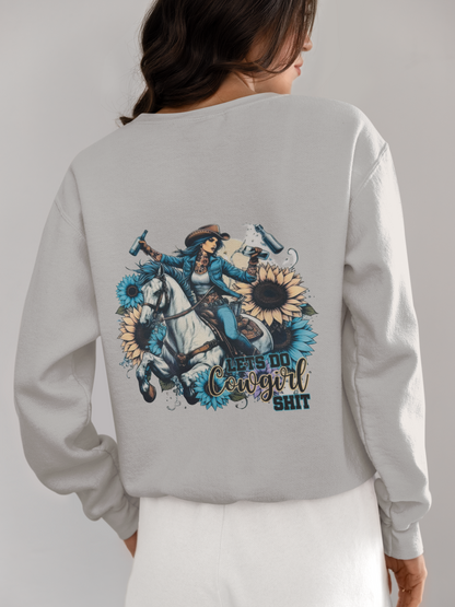 Crewneck - Cowgirl bleu