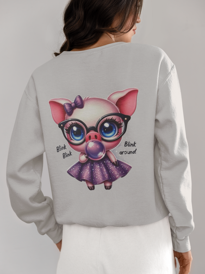 Crewneck - Cochon rose