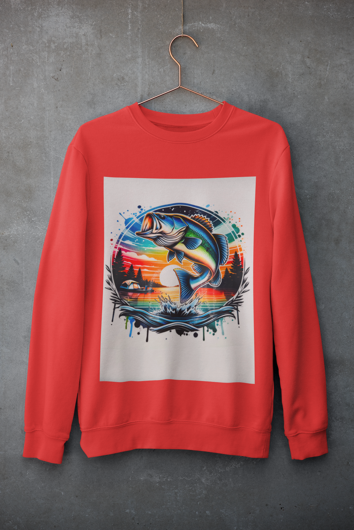 Crewneck - Poisson au camping