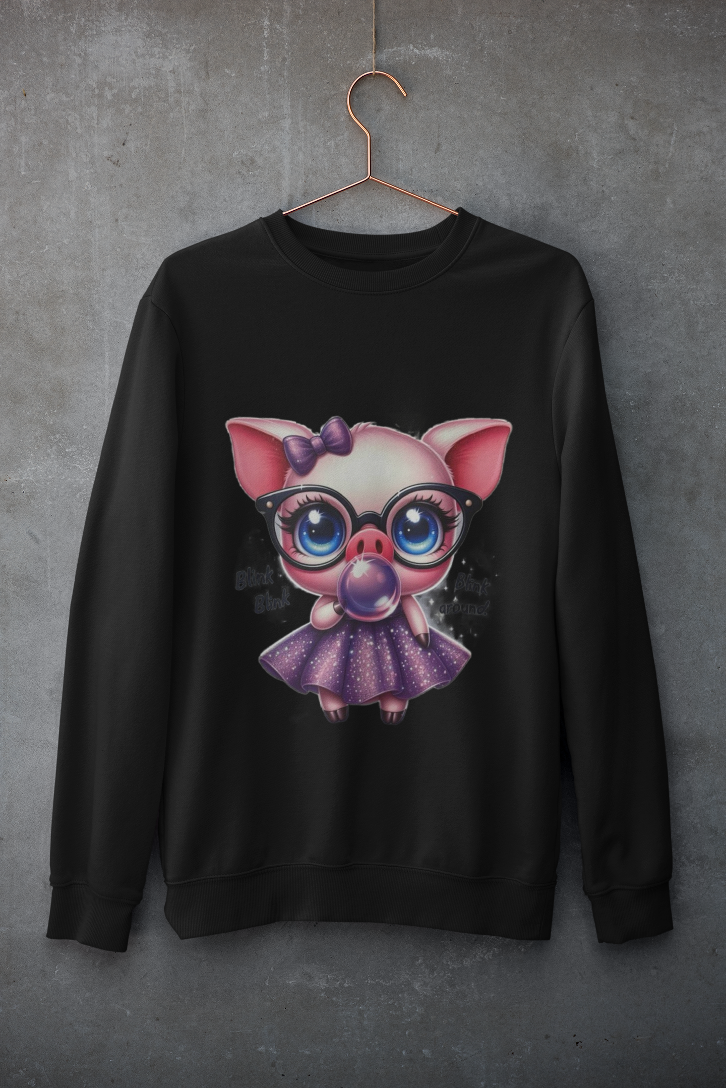 Crewneck - Cochon rose