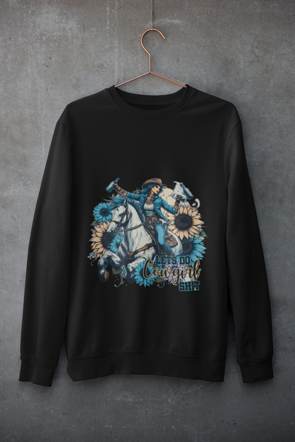 Crewneck - Cowgirl bleu